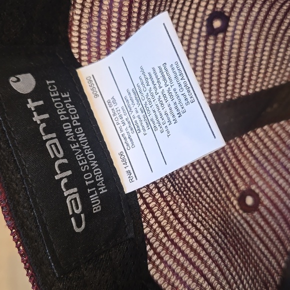 Carhartt Maroon Adjustable Hat - Picture 8 of 11